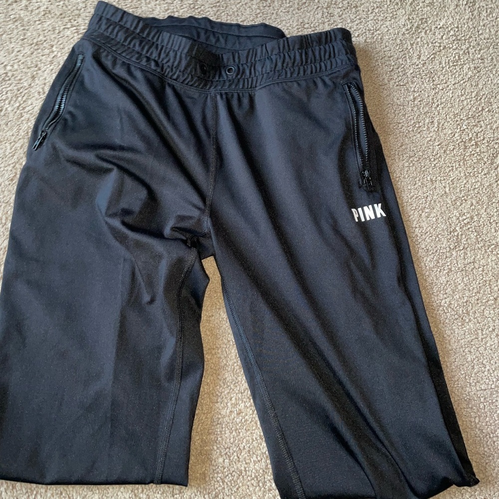 PINK black joggers